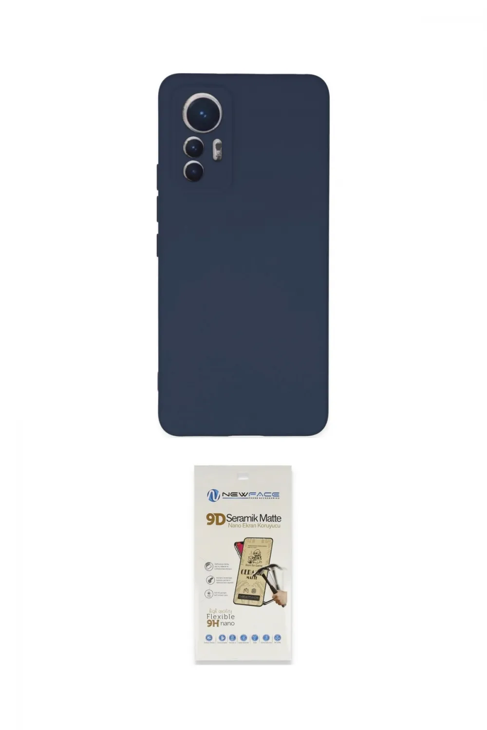 ieg™ Mi 12 Lite Kılıf Ahenk Serisi - Siyah Mat Seramik Nano Ekran Koruyucu