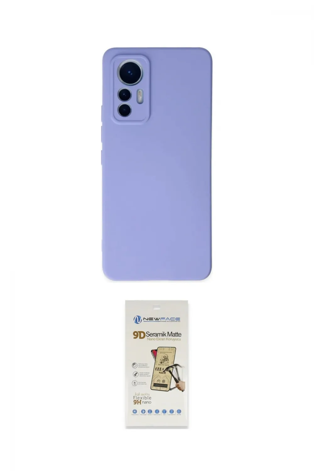 ieg™ Mi 12 Lite Kılıf Ahenk Serisi - Siyah Mat Seramik Nano Ekran Koruyucu