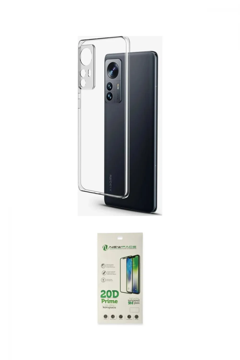 ieg™ Mi 12 Lite Kılıf Zirve Doku - Siyah 20D Premium Cam Ekran Koruyucu