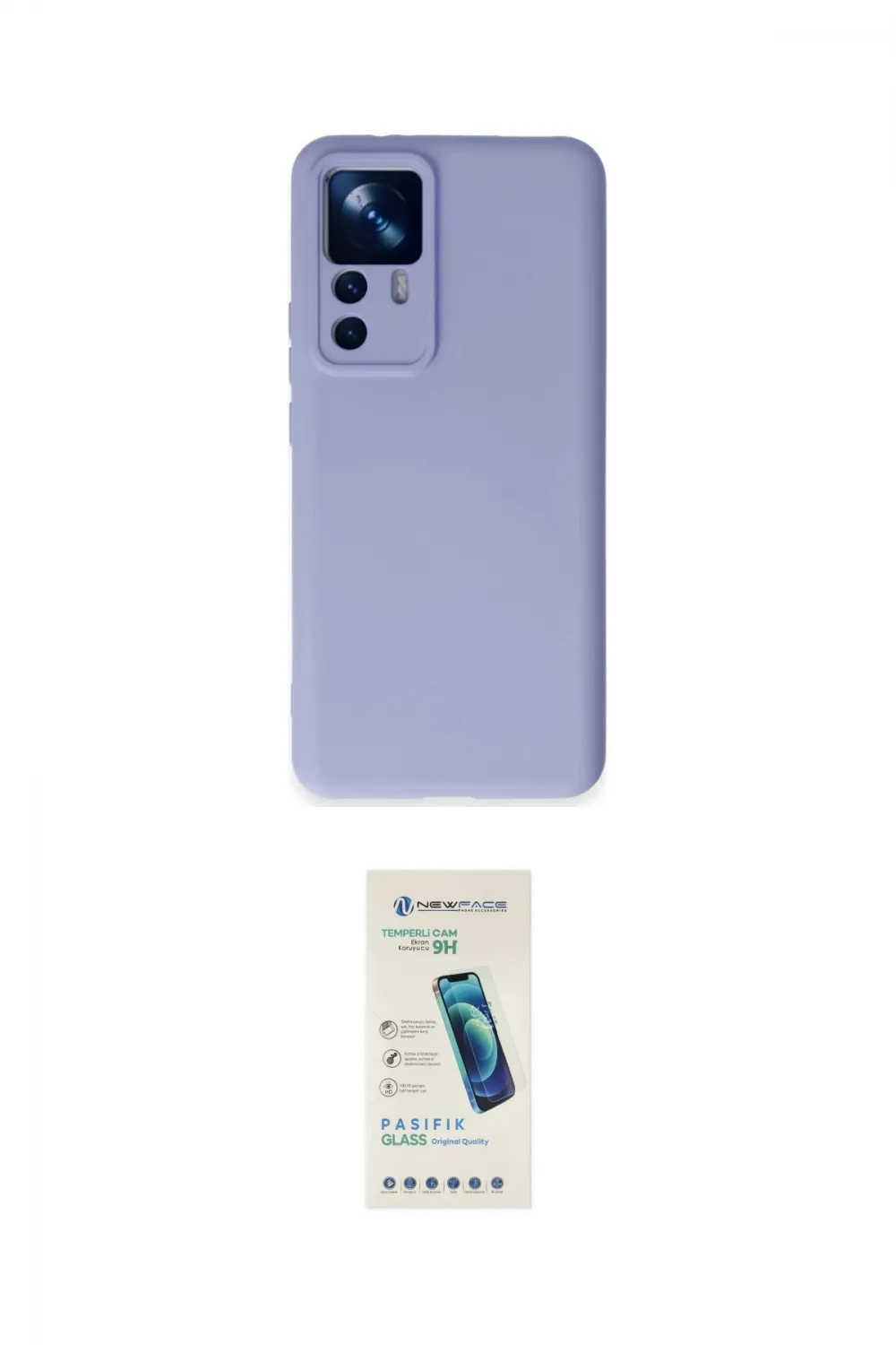 ieg™ Mi 12T Pro Kılıf Ahenk Serisi - Şeffaf Pasifik Cam Ekran Koruyucu