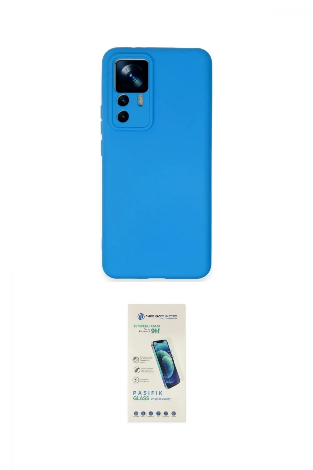 ieg™ Mi 12T Pro Kılıf Ahenk Serisi - Şeffaf Pasifik Cam Ekran Koruyucu