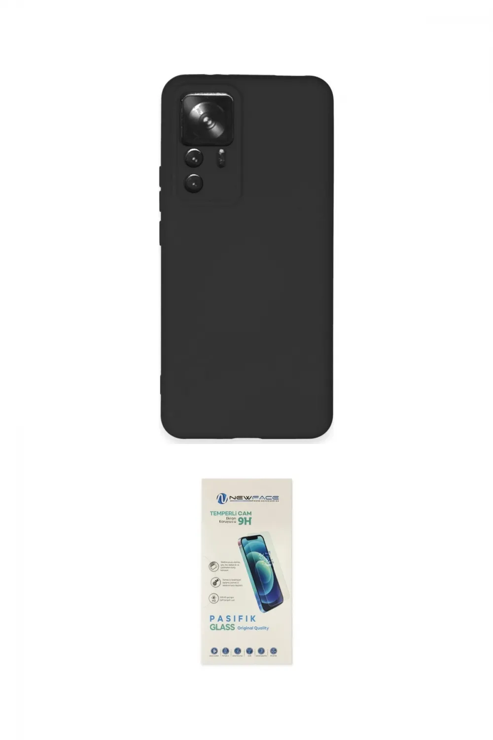 ieg™ Mi 12T Pro Kılıf Ahenk Serisi - Şeffaf Pasifik Cam Ekran Koruyucu