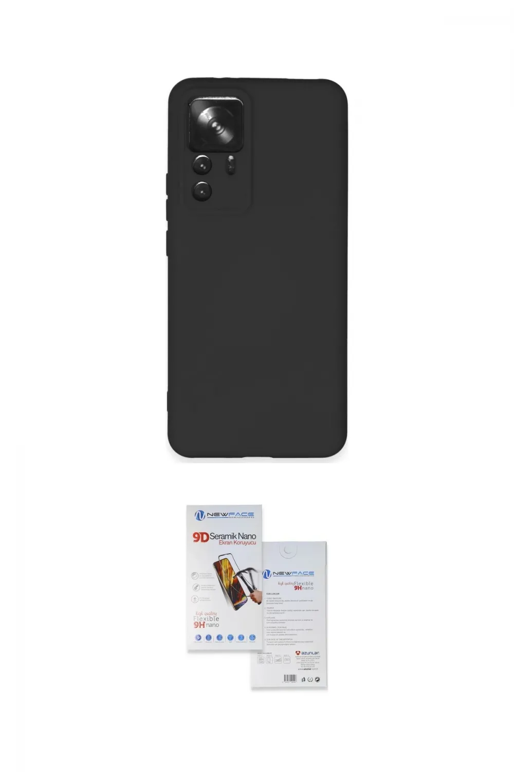 ieg™ Mi 12T Pro Kılıf Ahenk Serisi - Siyah Seramik Nano Ekran Koruyucu