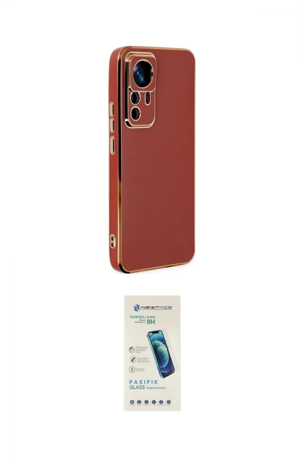 ieg™ Mi 12T Pro Kılıf Yankı Serisi - Şeffaf Pasifik Cam Ekran Koruyucu