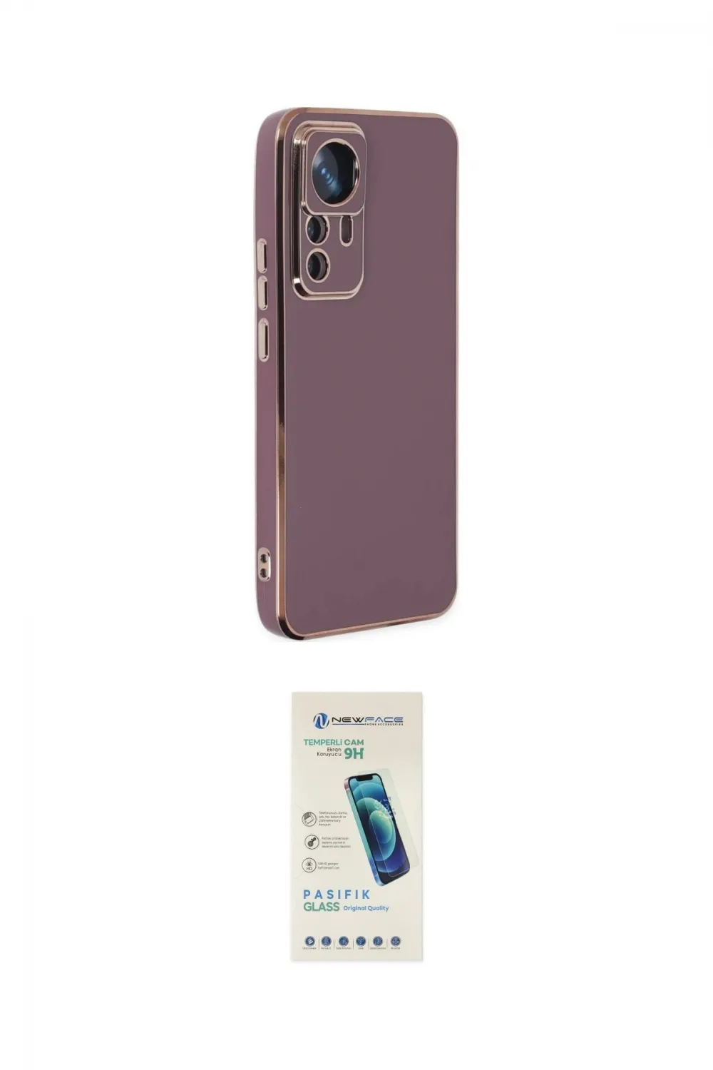 ieg™ Mi 12T Pro Kılıf Yankı Serisi - Şeffaf Pasifik Cam Ekran Koruyucu