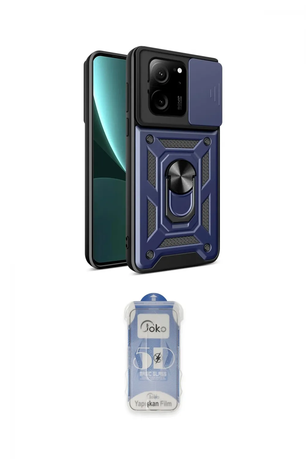 ieg™ Mi 13T Pro Kılıf Ahenk Klasik - Siyah Joko Magic 5D Cam