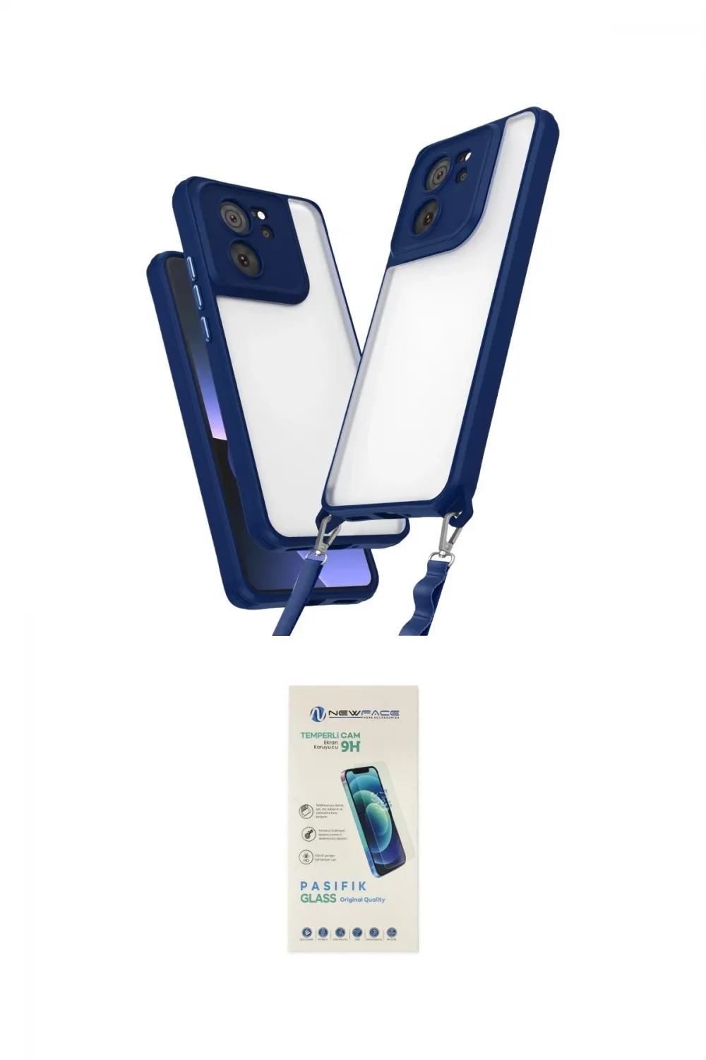 ieg™ Mi 13T Pro Kılıf Ufuk Klasik - Şeffaf Pasifik Cam Ekran Koruyucu