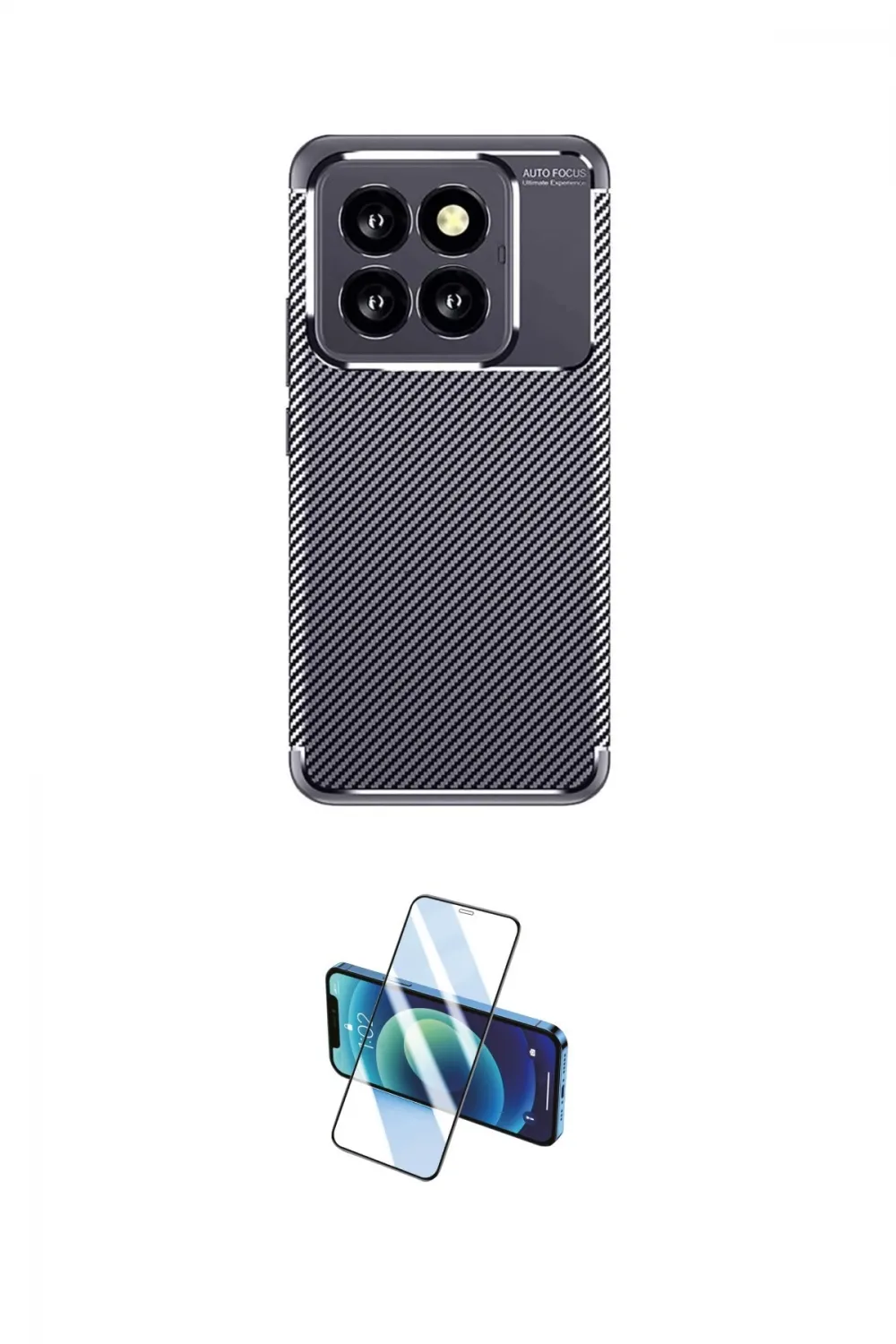 ieg™ Mi 14T Pro Kılıf Eksen Form Prime - Siyah 3D Antistatik Cam Ekran Koruyucu