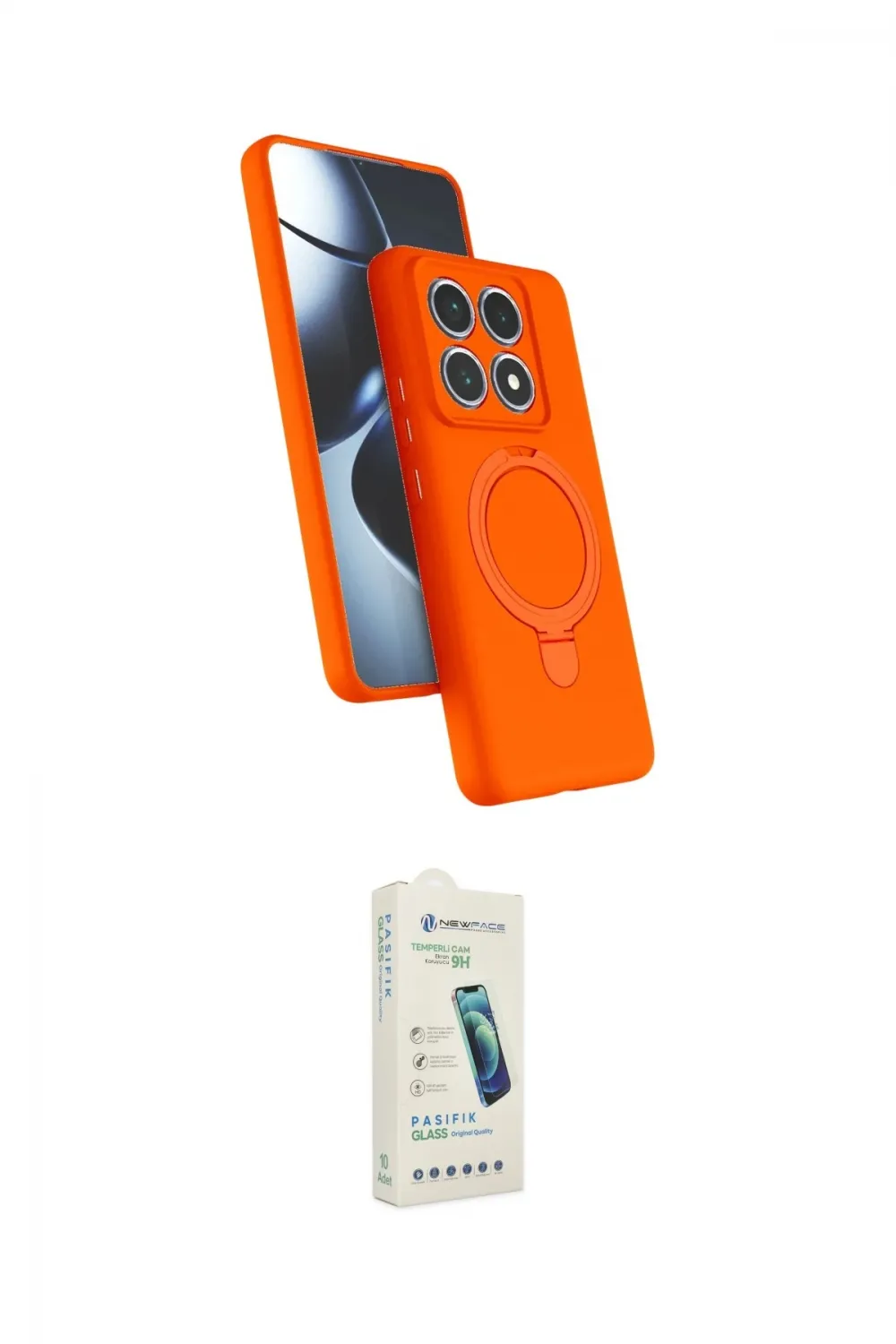 ieg™ Mi 14T Pro Kılıf İz Işık Koleksiyonu - Şeffaf Pasifik Cam Ekran Koruyucu
