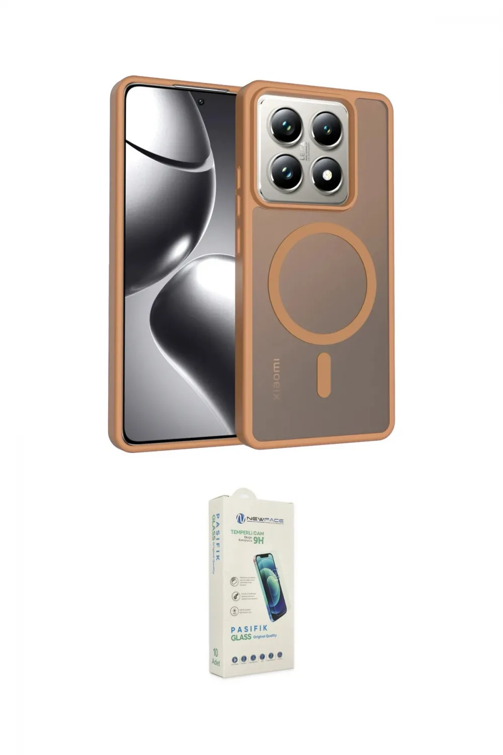 ieg™ Mi 14T Pro Kılıf Siluet Minimal Prime - Şeffaf Pasifik Cam Ekran Koruyucu