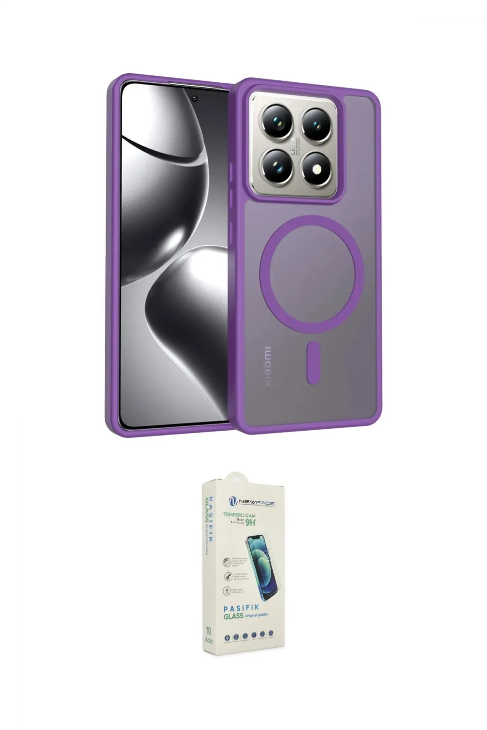 ieg™ Mi 14T Pro Kılıf Siluet Minimal Prime - Şeffaf Pasifik Cam Ekran Koruyucu