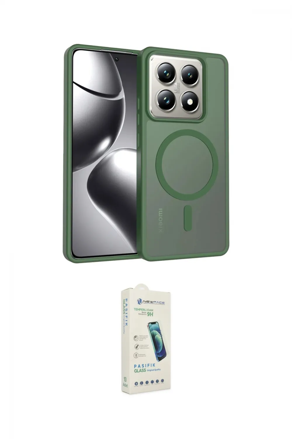ieg™ Mi 14T Pro Kılıf Siluet Minimal Prime - Şeffaf Pasifik Cam Ekran Koruyucu