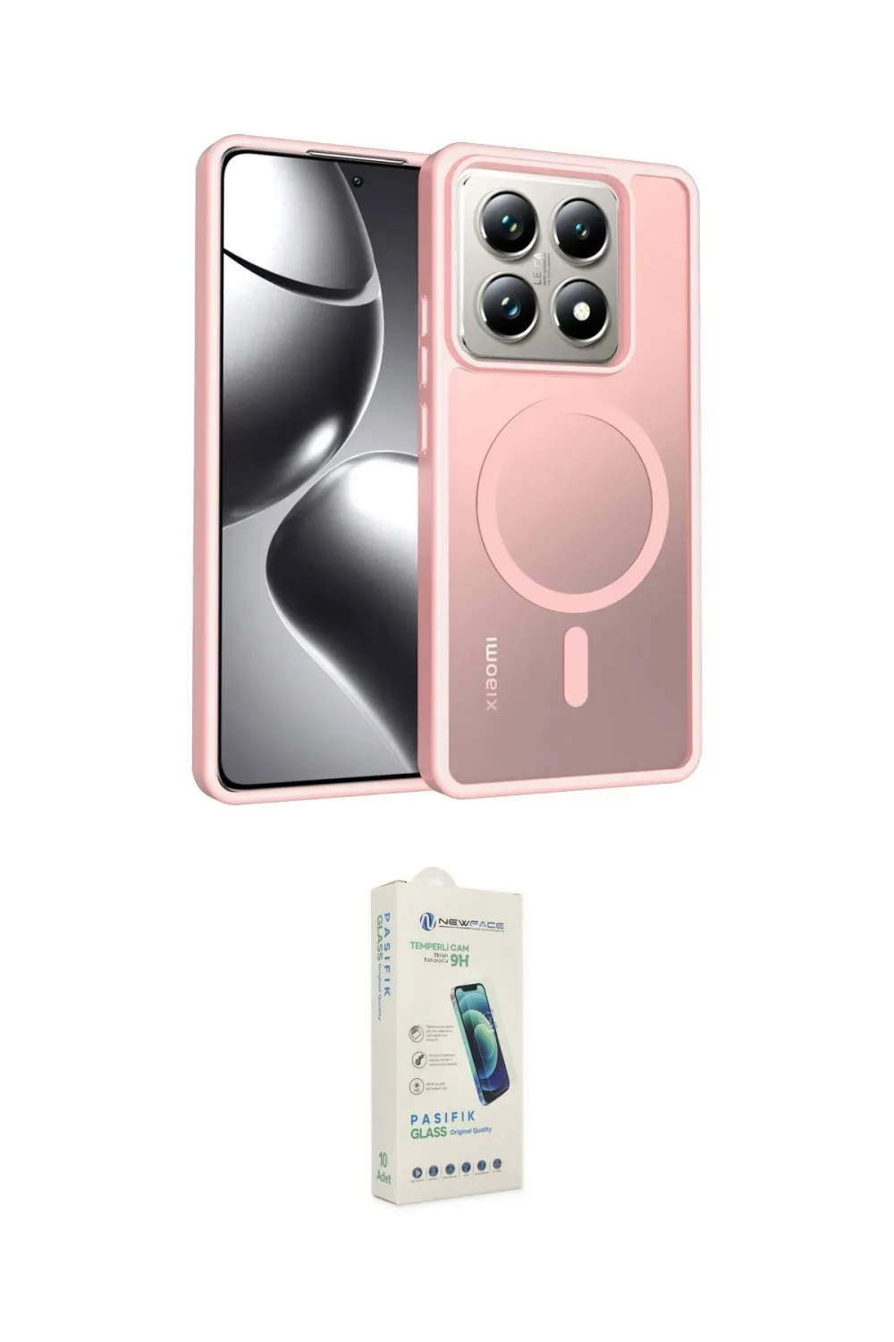 ieg™ Mi 14T Pro Kılıf Siluet Minimal Prime - Şeffaf Pasifik Cam Ekran Koruyucu