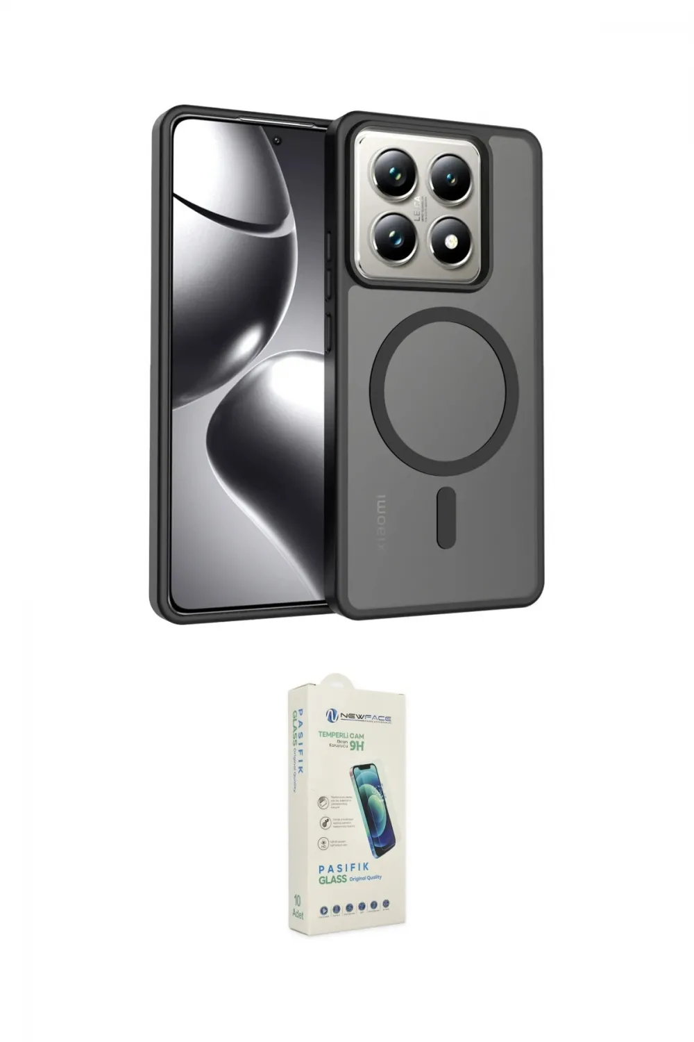 ieg™ Mi 14T Pro Kılıf Siluet Minimal Prime - Şeffaf Pasifik Cam Ekran Koruyucu