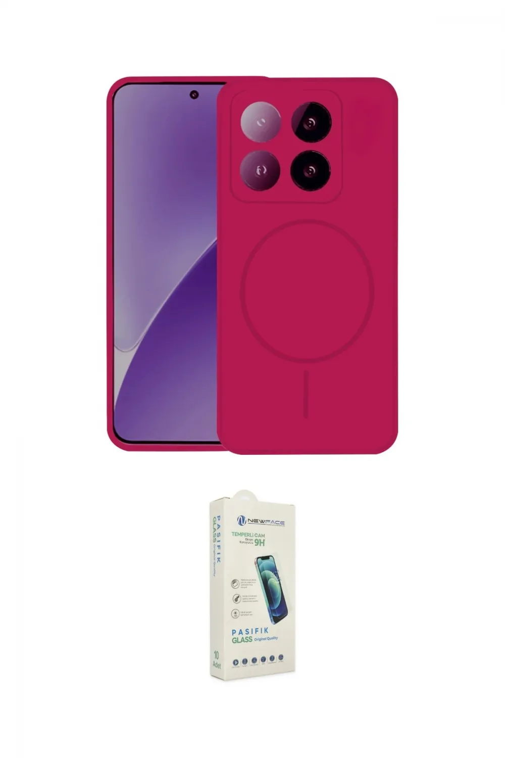 ieg™ Mi 14T Pro Kılıf Yankı Form Serisi - Şeffaf Pasifik Cam Ekran Koruyucu