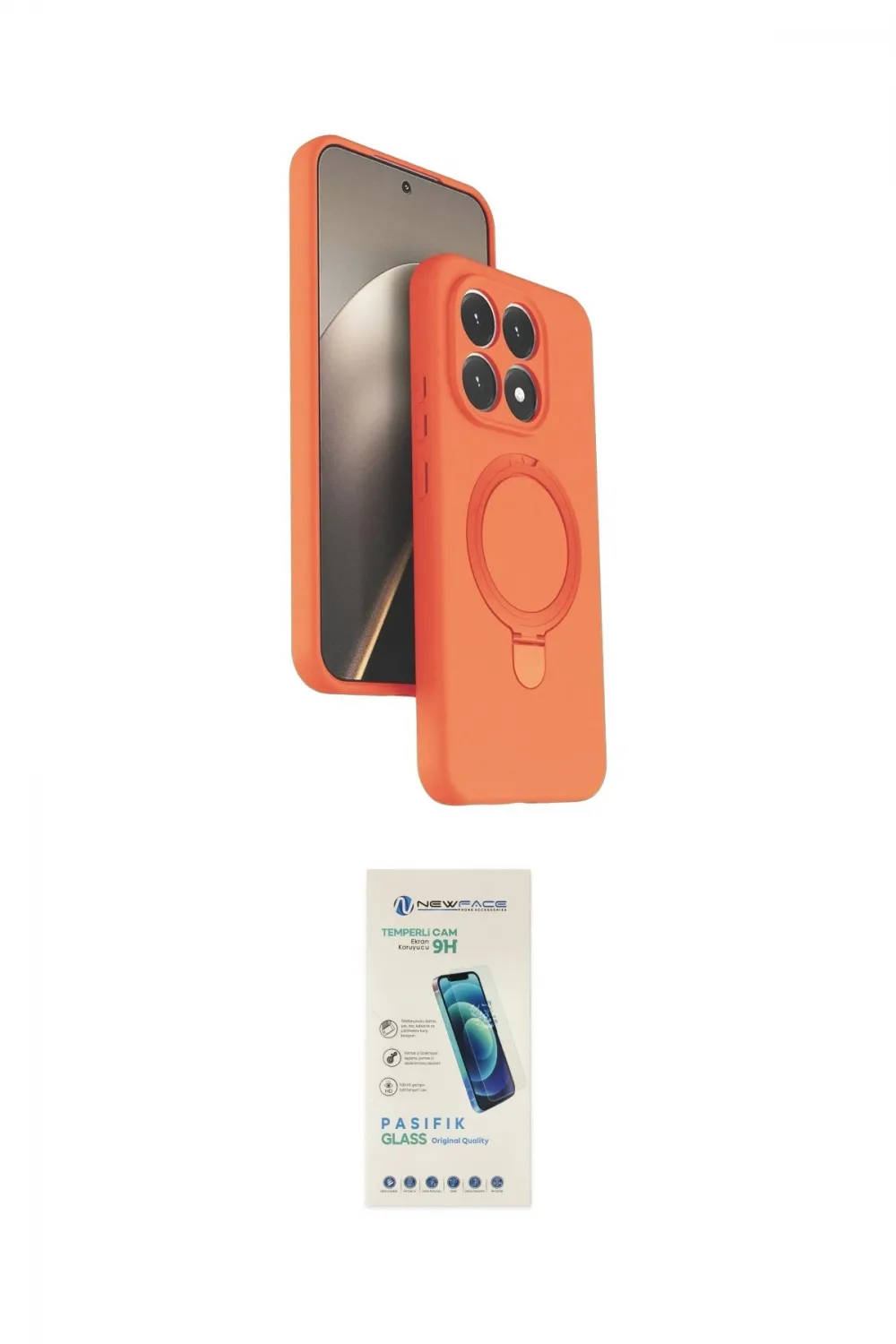 ieg™ Mi 15T Kılıf İz Işık Koleksiyonu - Şeffaf Pasifik Cam Ekran Koruyucu