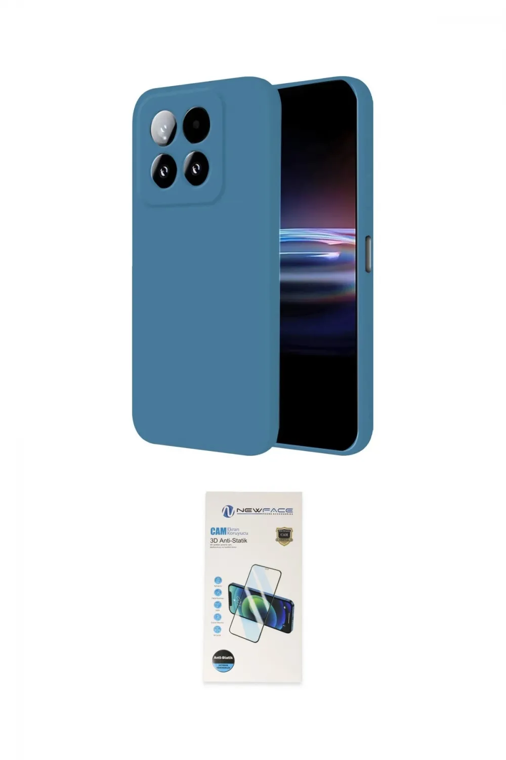 ieg™ Mi 15T Kılıf Kozmos Yansıma Özel Seri - Siyah 3D Antistatik Cam Ekran Koruyucu