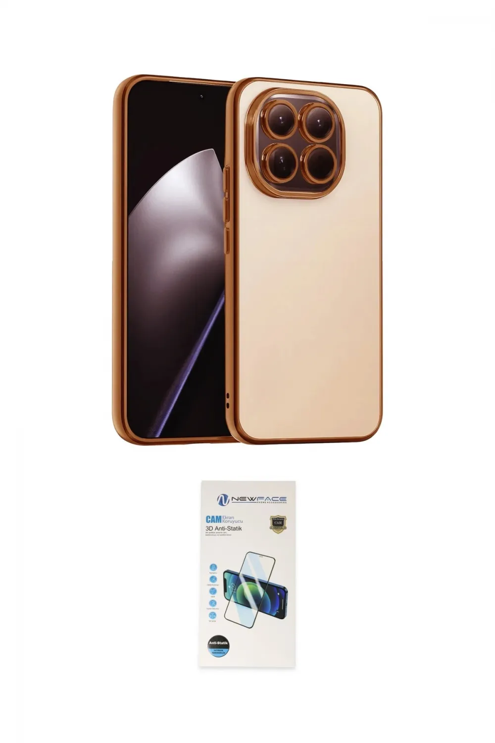 ieg™ Mi 15T Kılıf Vadi Minimal - Siyah 3D Antistatik Cam Ekran Koruyucu