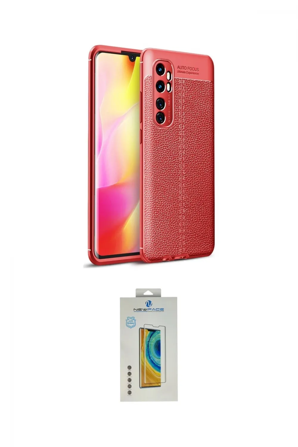 ieg™ Mi Note 10 Lite Kılıf Doruk Klasik Özel Seri - Şeffaf Polymer Nano Ekran Koruyucu