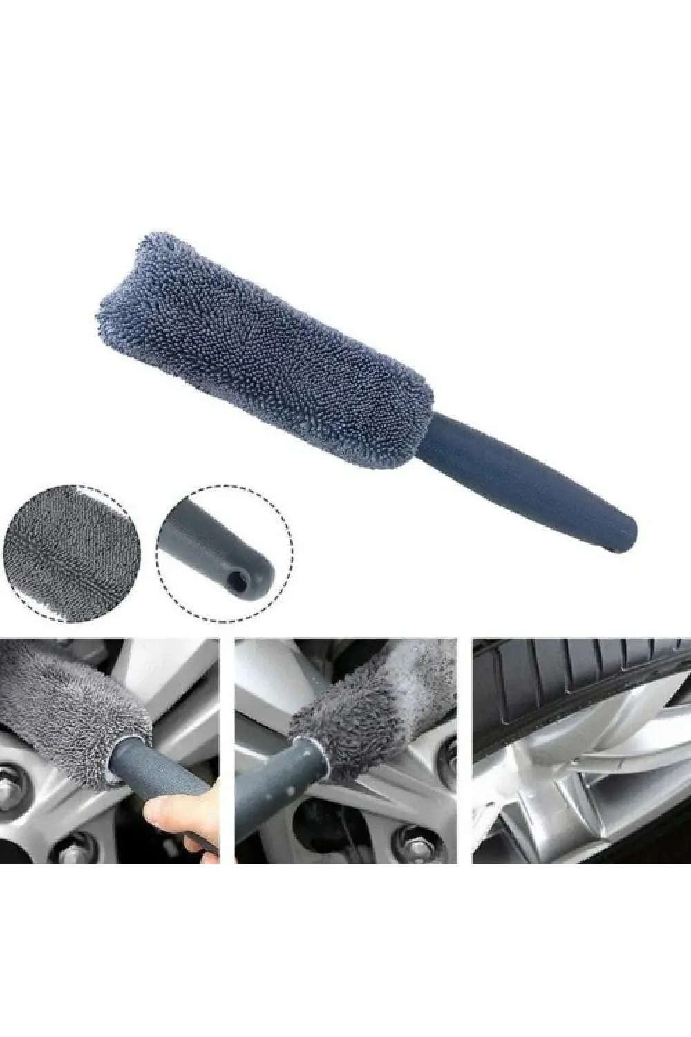 Mikrofiber Jant ve Lastik Temizleme Fırçası