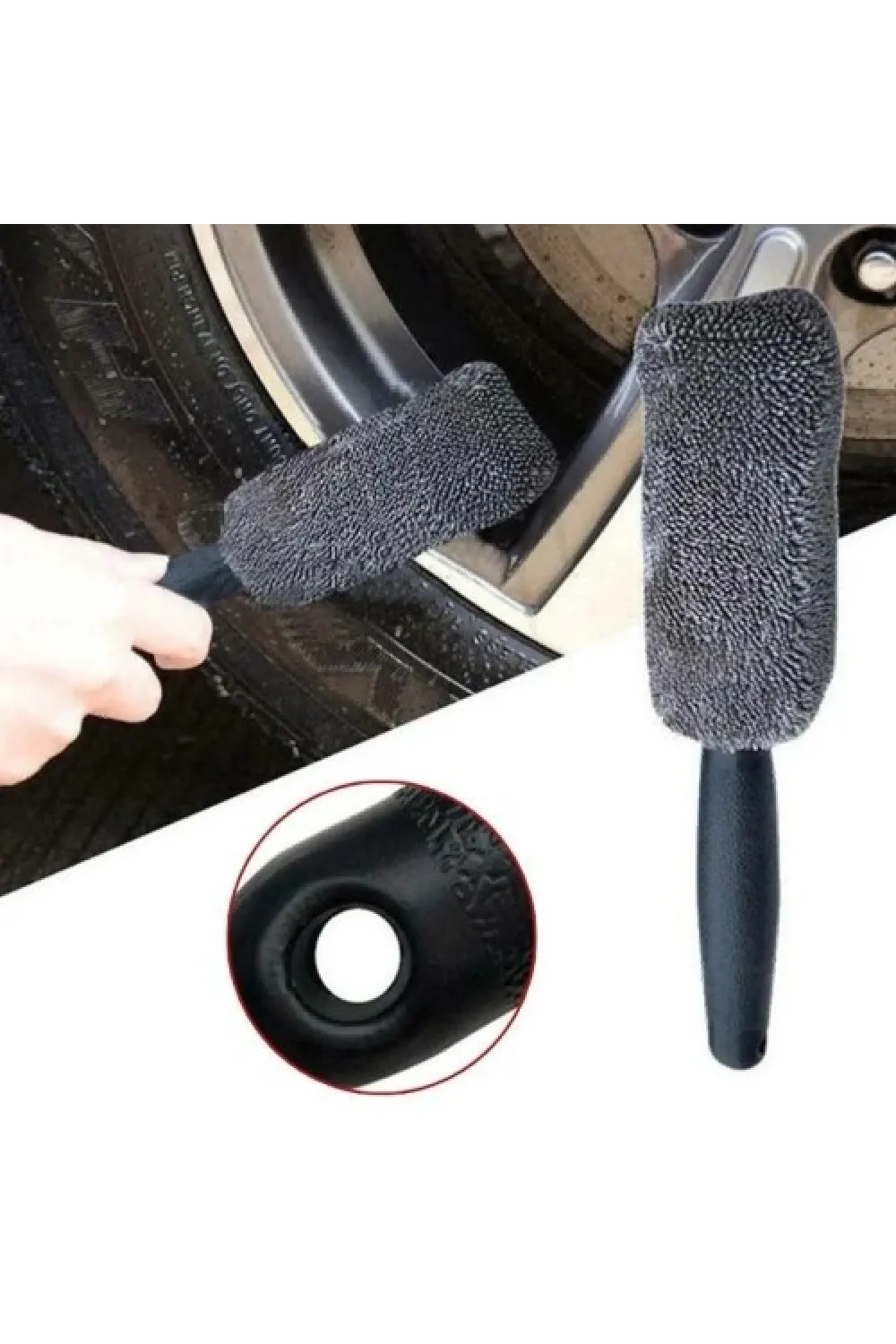 Mikrofiber Jant ve Lastik Temizleme Fırçası