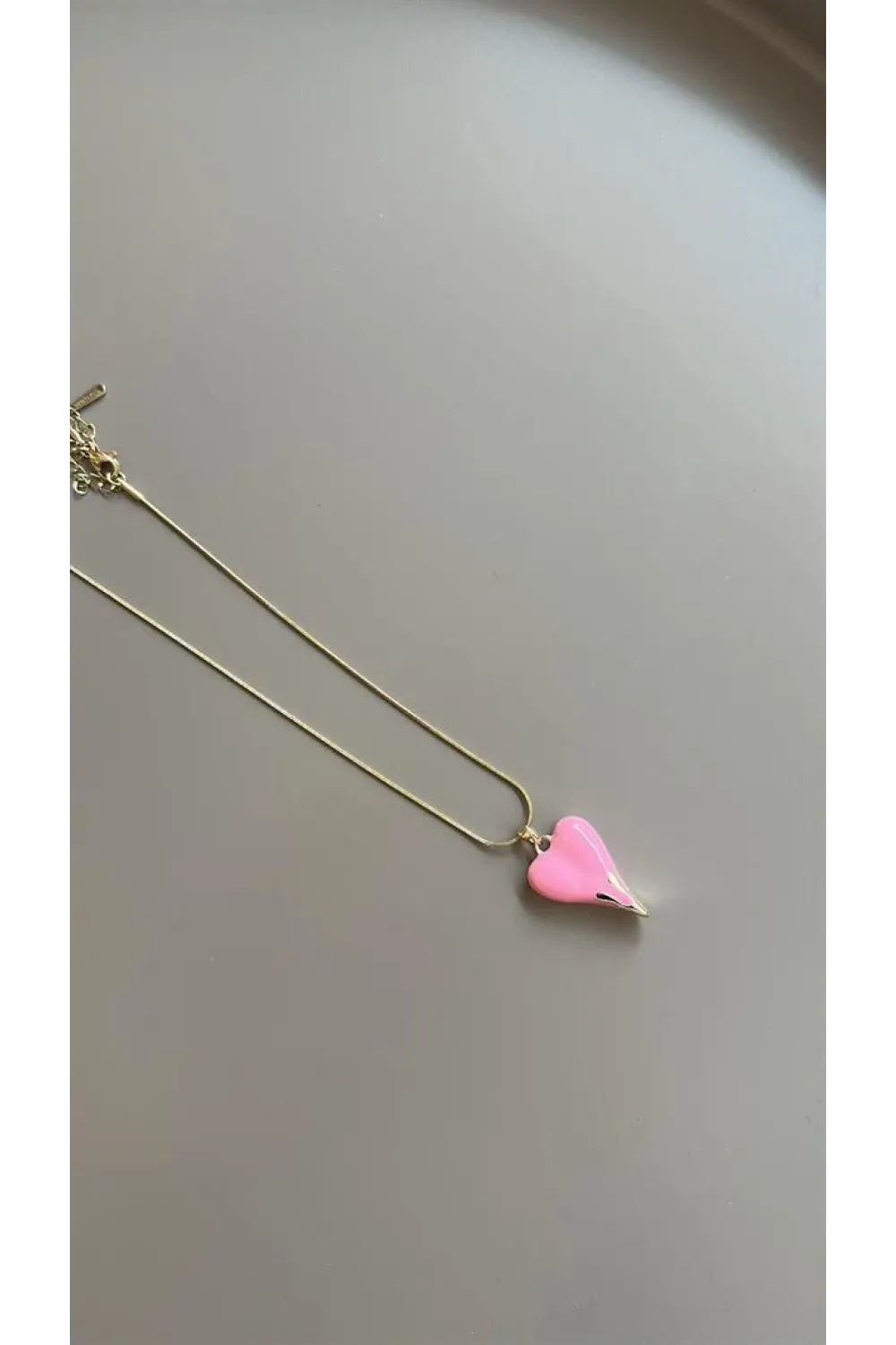 IEG - Mineli Kalp Kolye - Pembe