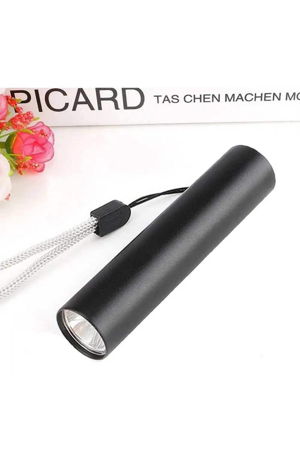 Mini Cep Boy USB İle Şarj Olan Oje Kurutucu Sahte Para Kontol LED UV Mor Işık El Feneri