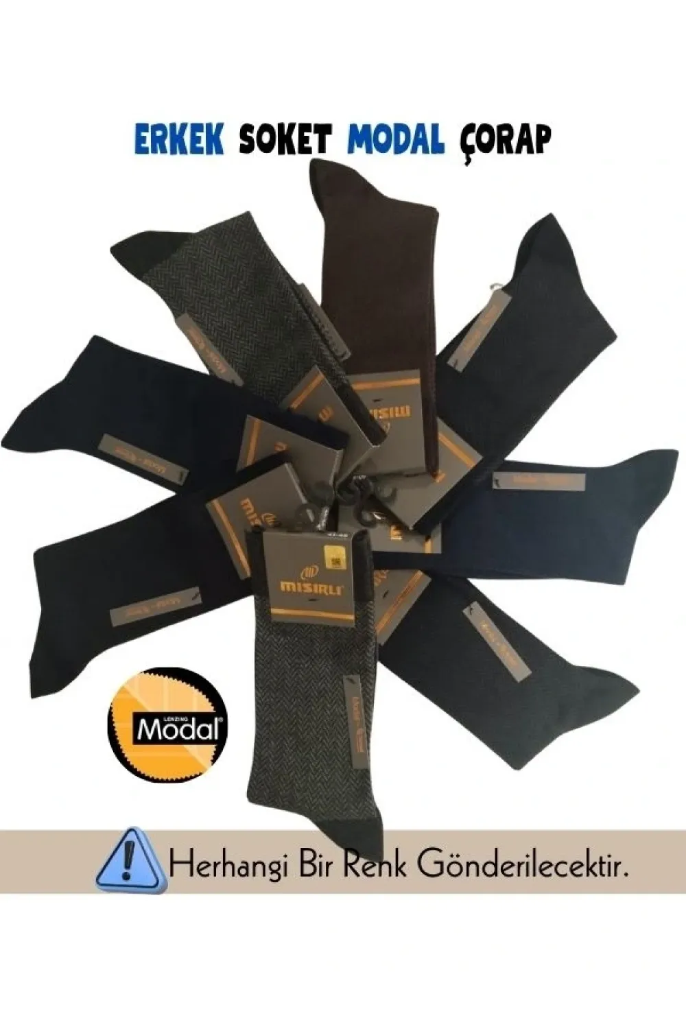ieg™ Mısırlı 61009 Erkek Modal Soket Çorap
