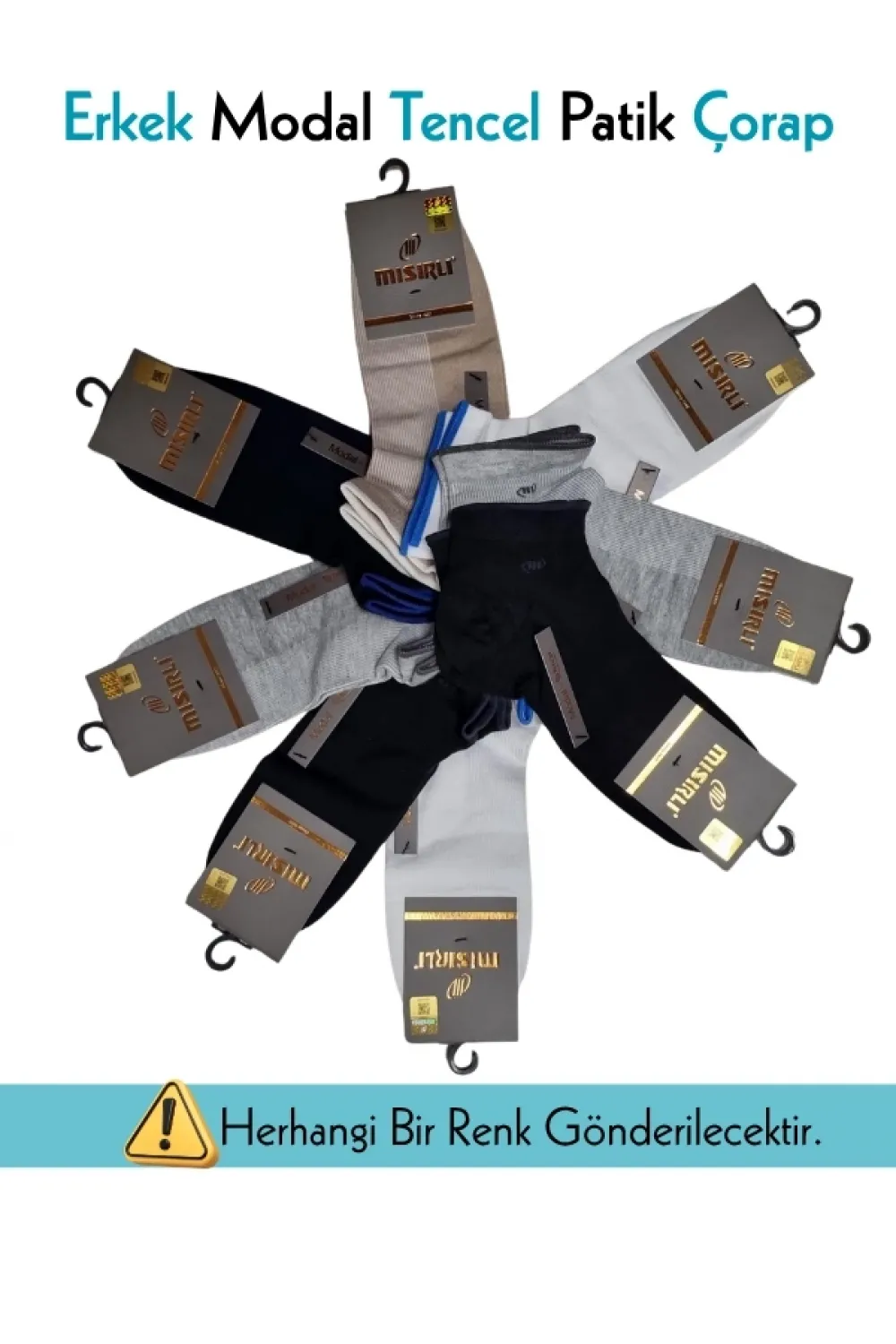ieg™ Mısırlı 61209 Erkek Modal Tencel Patik Çorap
