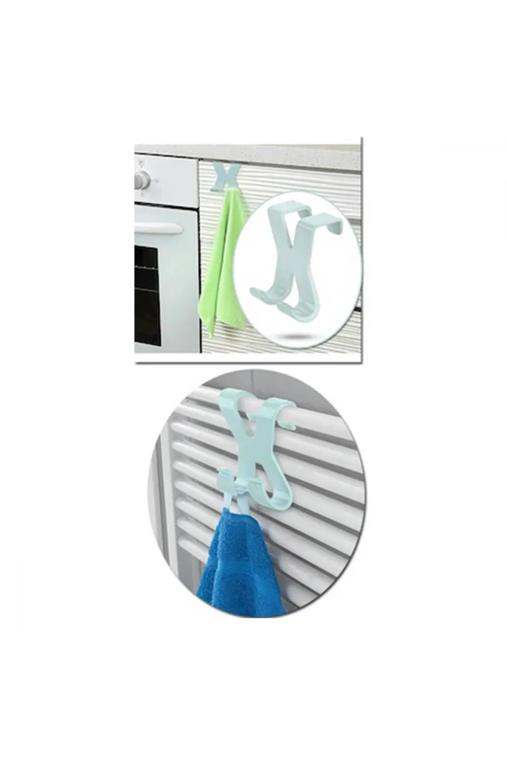 Mutfak Banyo Dolap Kapağına Takılan Meta Havlu Askılığı Aparatı