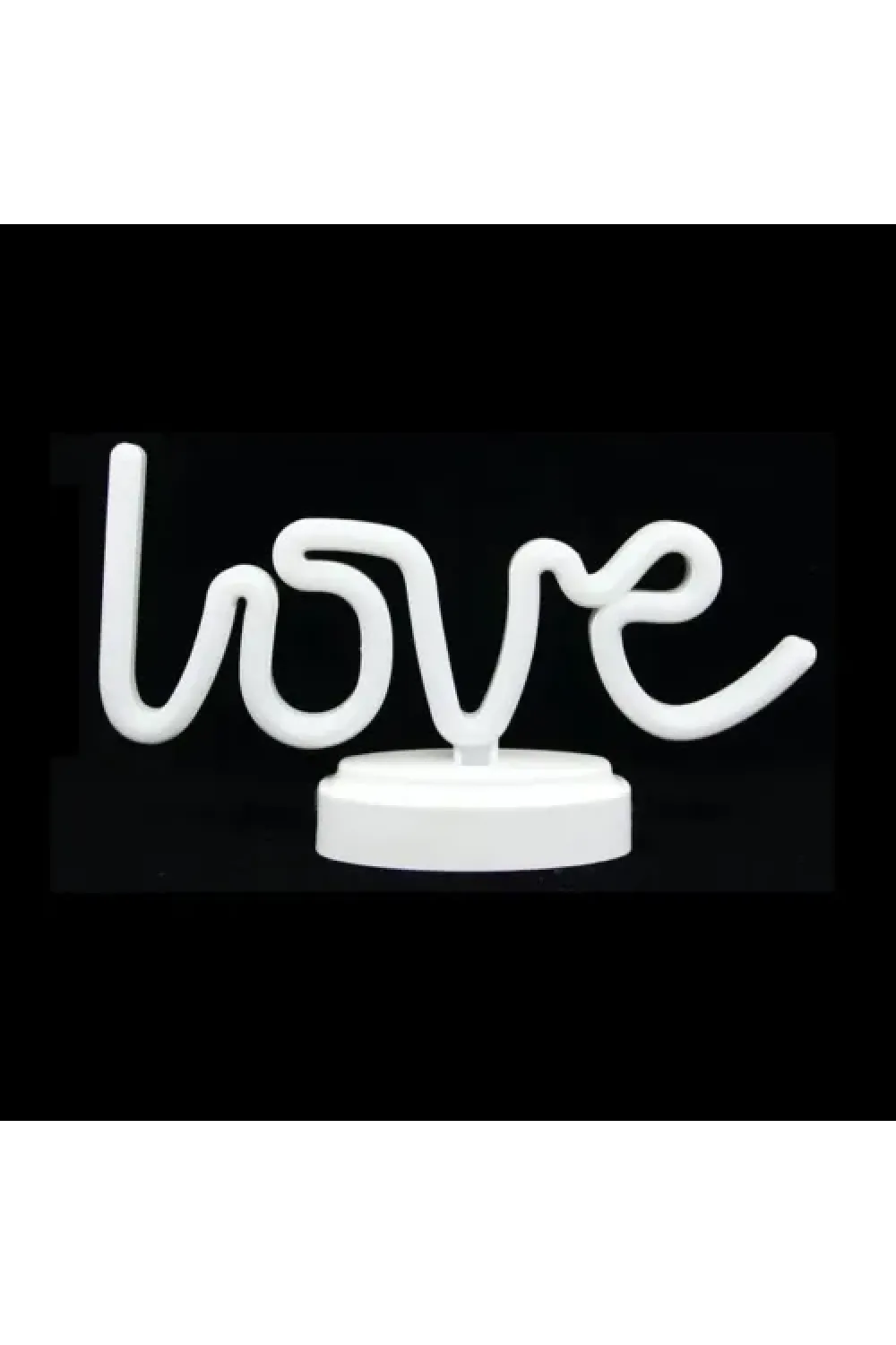 Neon Işıklı Love Yazılı Masa Gece Lambası