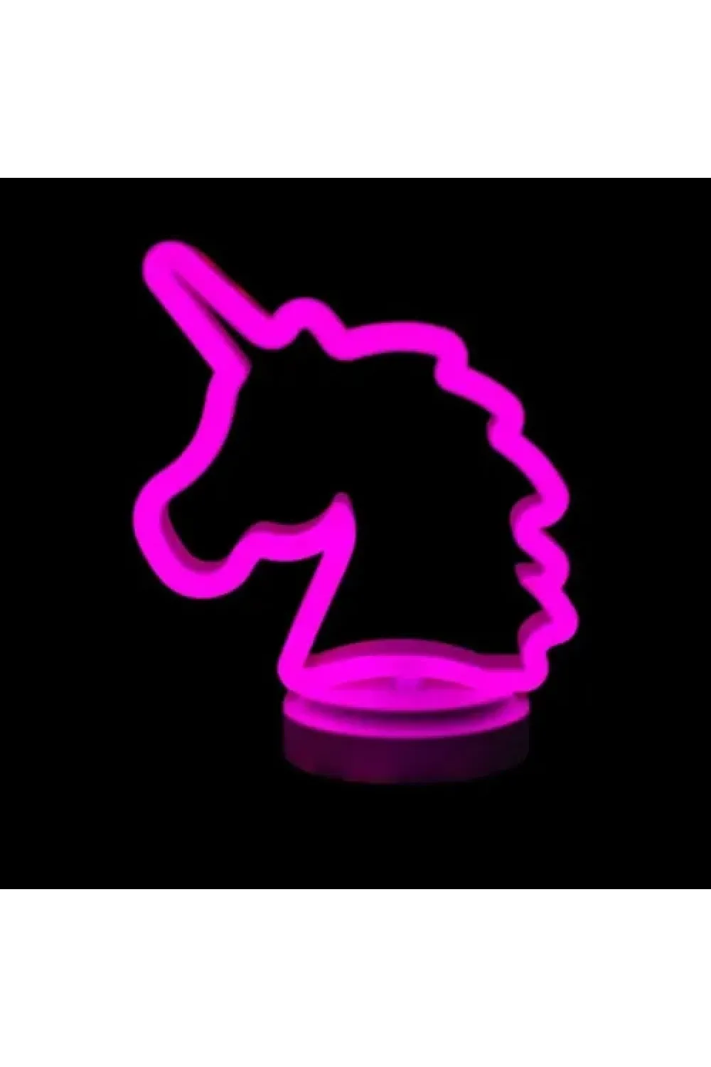 Neon Işıklı Unicorn Masa Gece Lambası