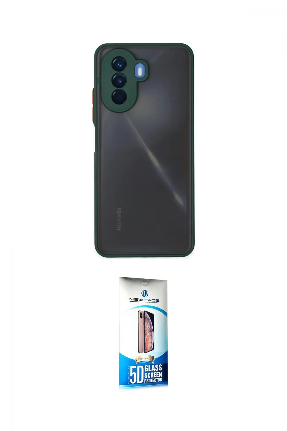ieg™ Nova Y70 Kılıf Ahenk Çizgi Serisi - Siyah 5D Eko Cam Ekran Koruyucu