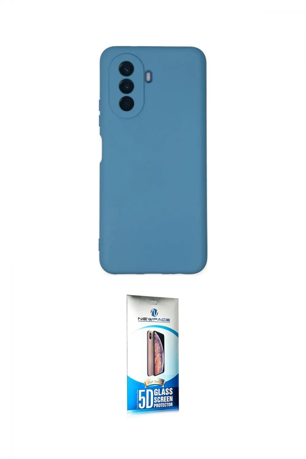 ieg™ Nova Y70 Kılıf Ahenk Serisi - Siyah 5D Eko Cam Ekran Koruyucu