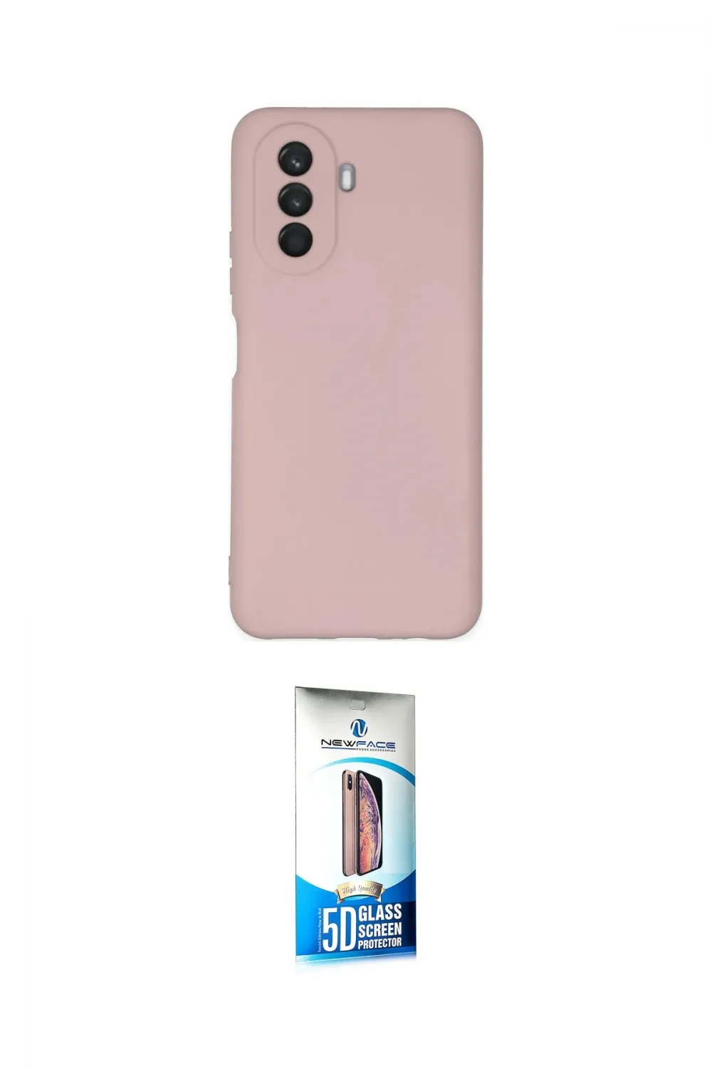ieg™ Nova Y70 Kılıf Ahenk Serisi - Siyah 5D Eko Cam Ekran Koruyucu