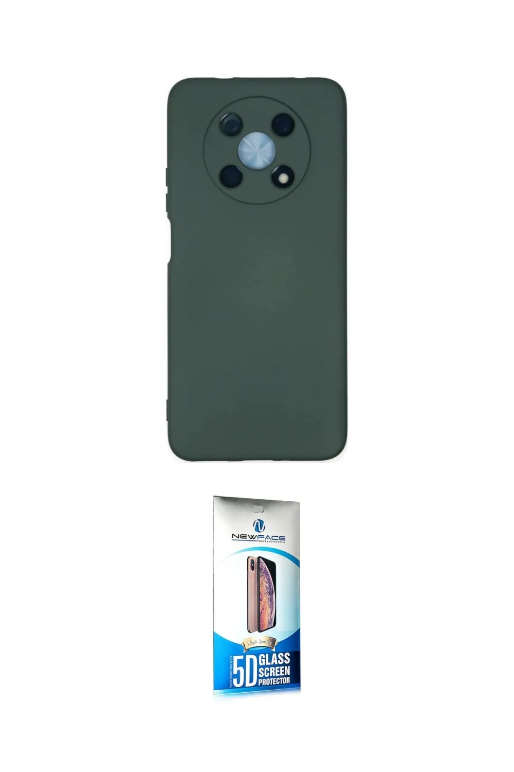 ieg™ Nova Y90 Kılıf Ahenk Serisi - Siyah 5D Eko Cam Ekran Koruyucu