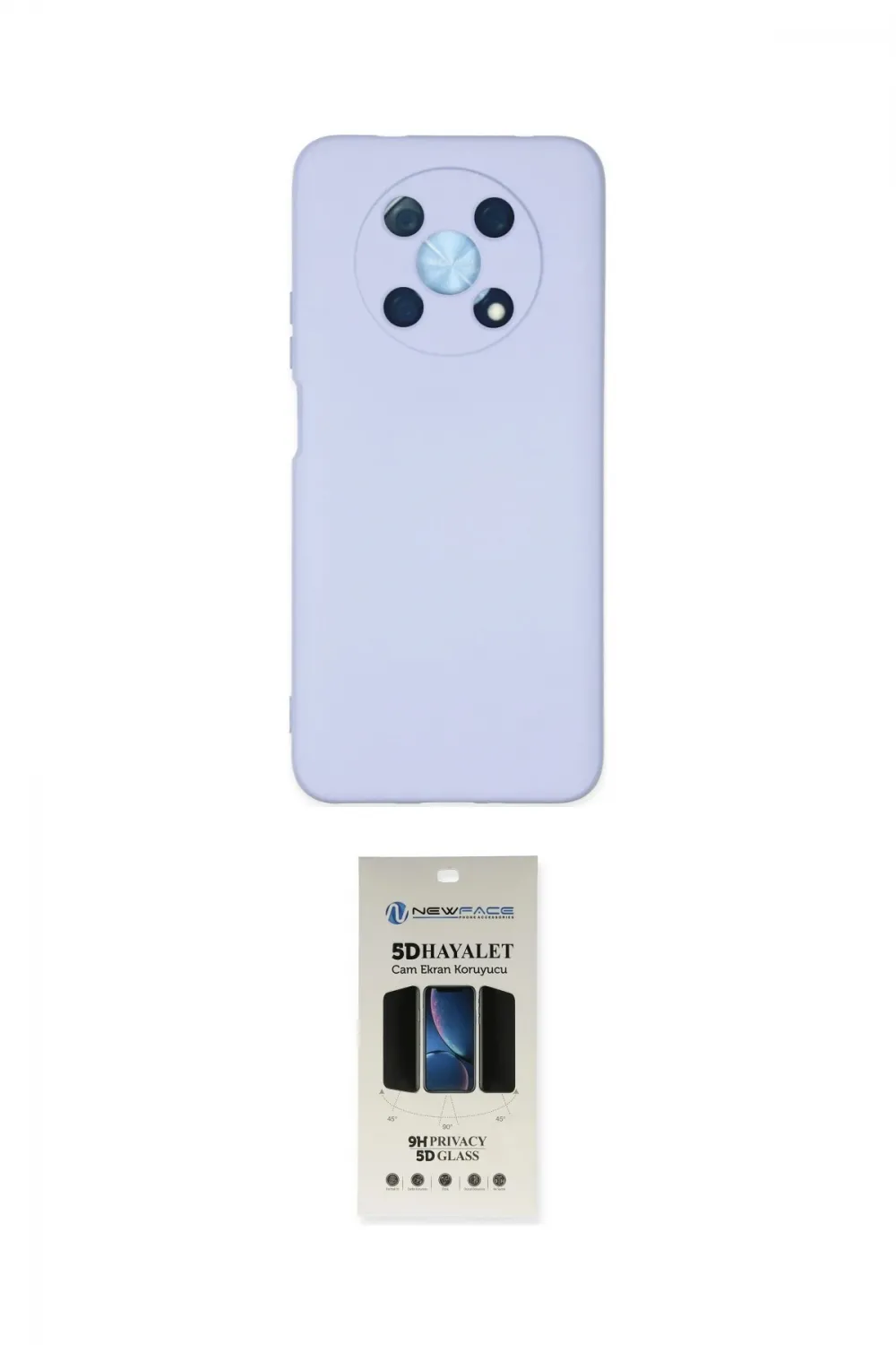 ieg™ Nova Y90 Kılıf Ahenk Serisi - Siyah 5D Hayalet Cam Ekran Koruyucu