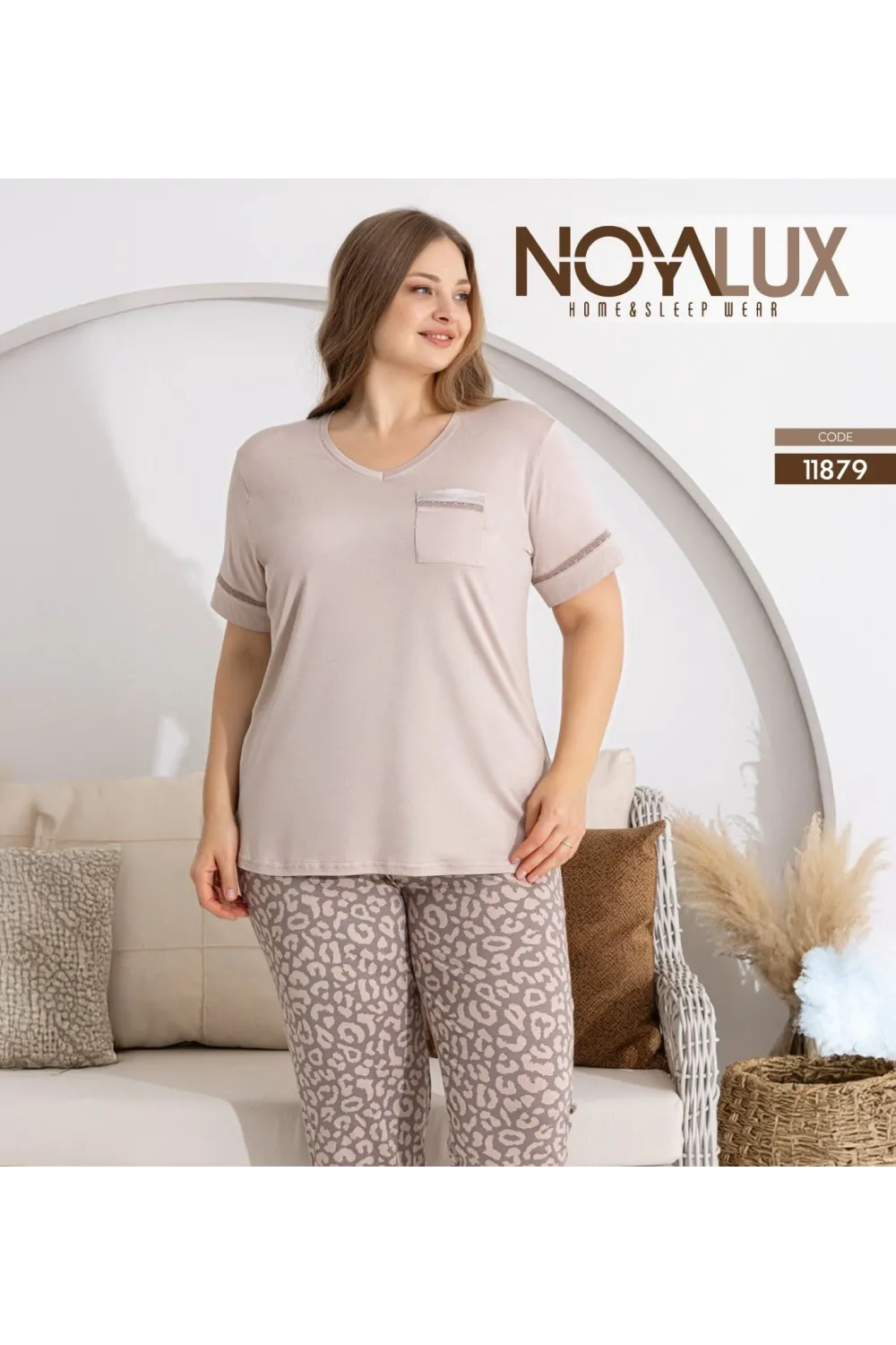ieg™ Noyalux 11879 Kadın Kısa Kol Pijama Takımı
