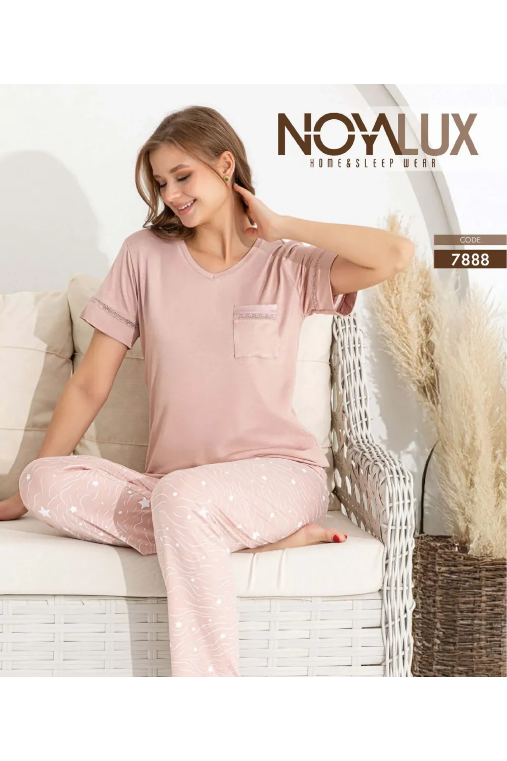 ieg™ Noyalux 7888 Kadın Kısa Kollu Pijama Takımı