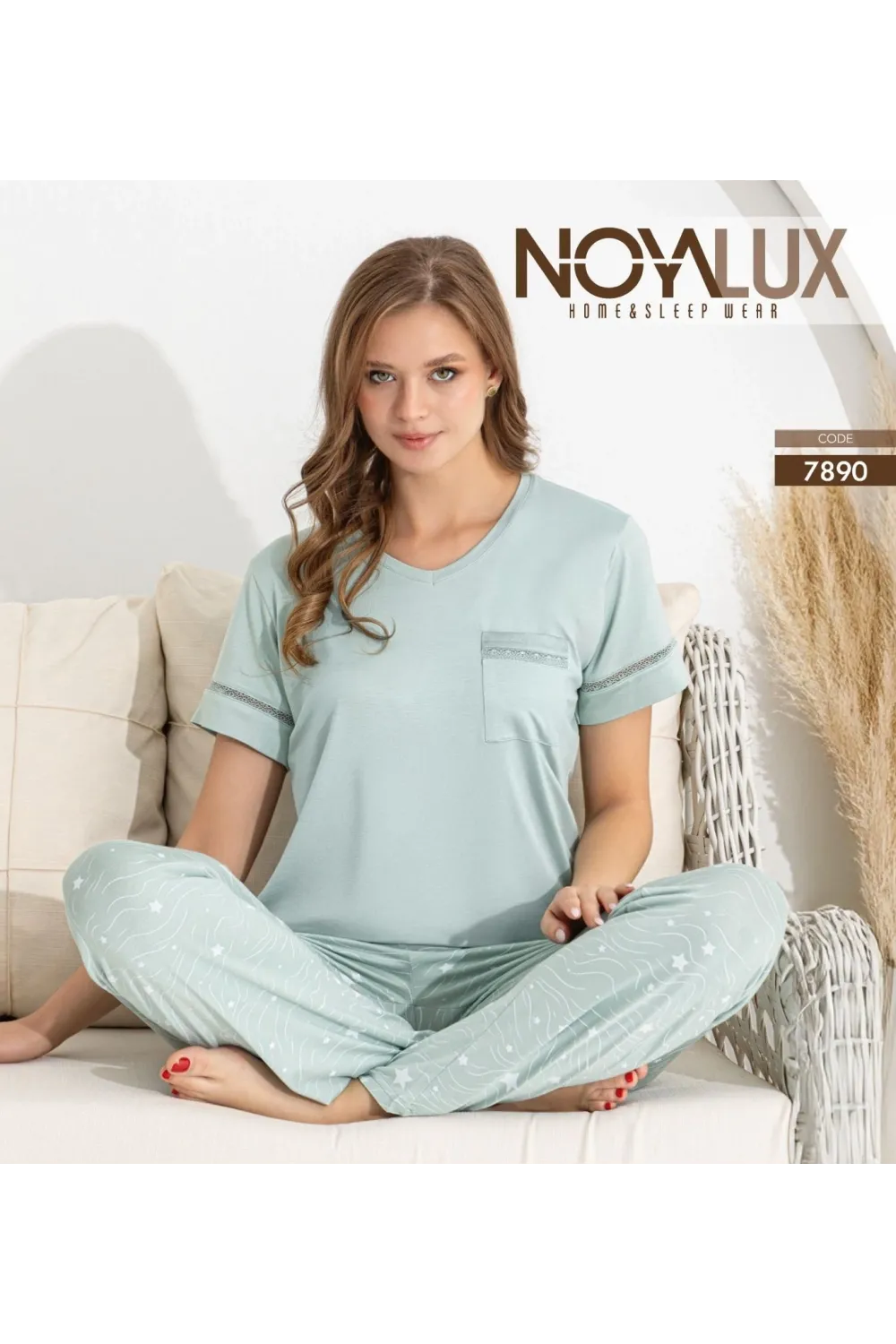 ieg™ Noyalux 7890 Kadın Kısa Kollu Pijama Takımı