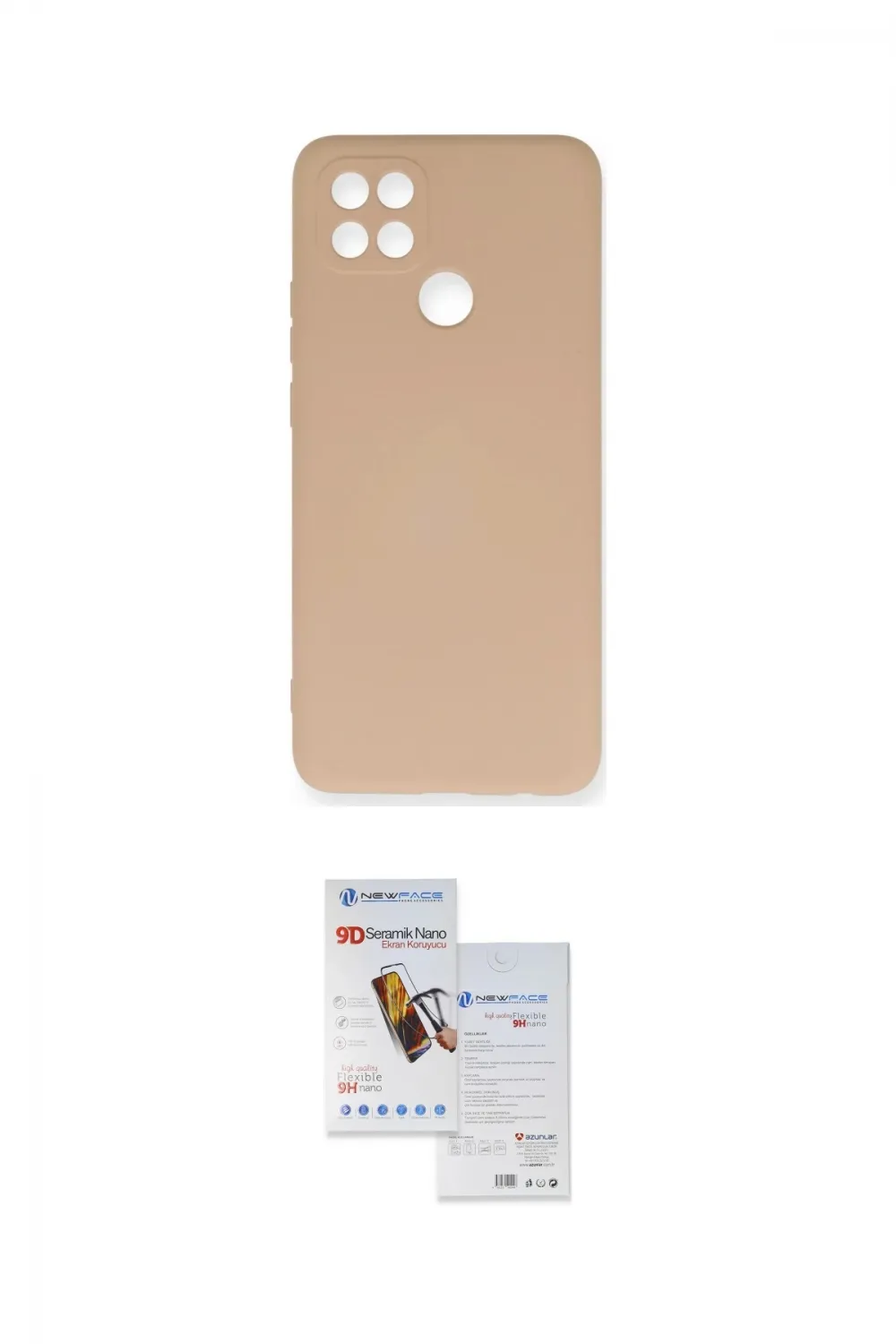 ieg™ Oppo A15 Kılıf Ahenk Serisi - Siyah Seramik Nano Ekran Koruyucu