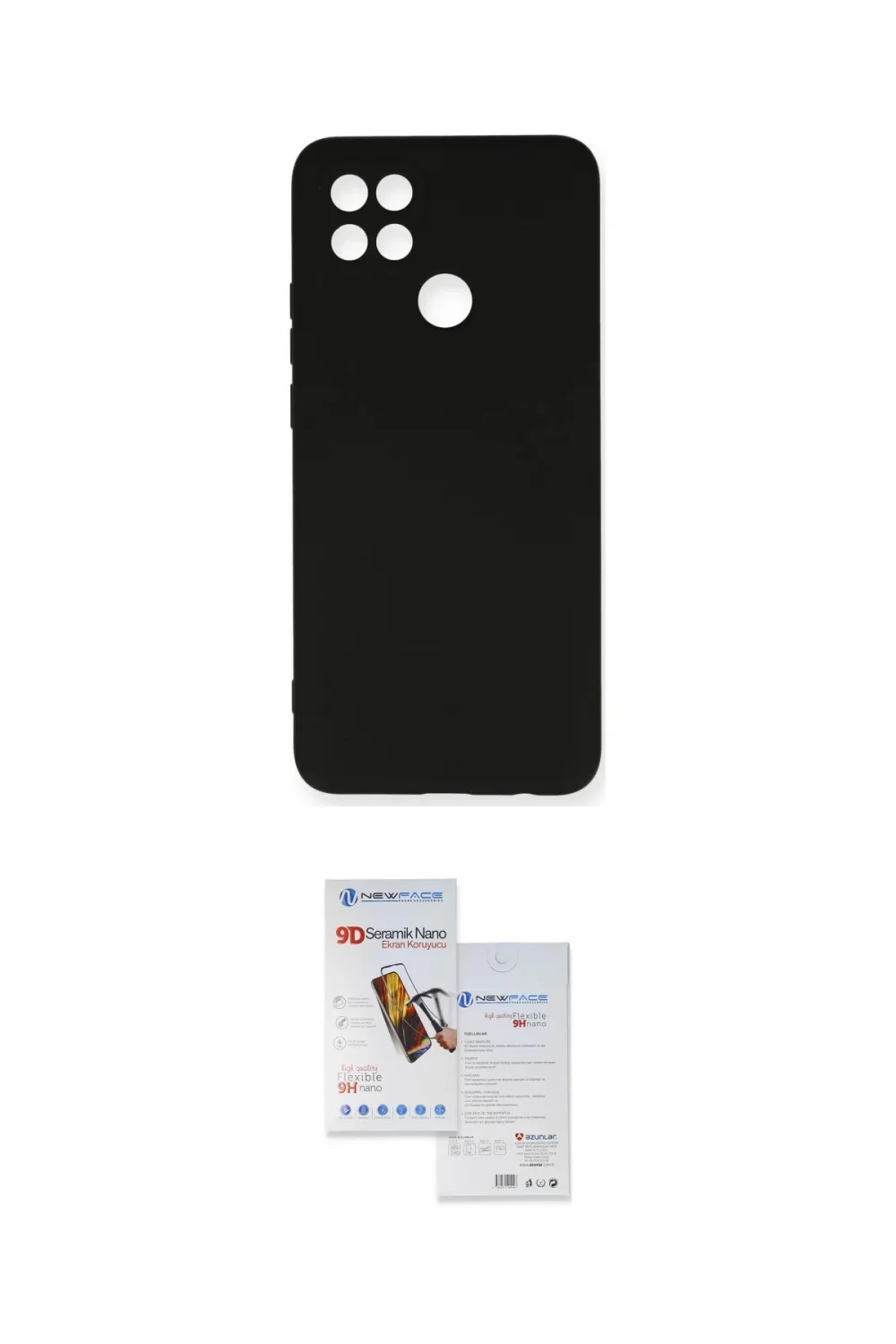 ieg™ Oppo A15 Kılıf Ahenk Serisi - Siyah Seramik Nano Ekran Koruyucu