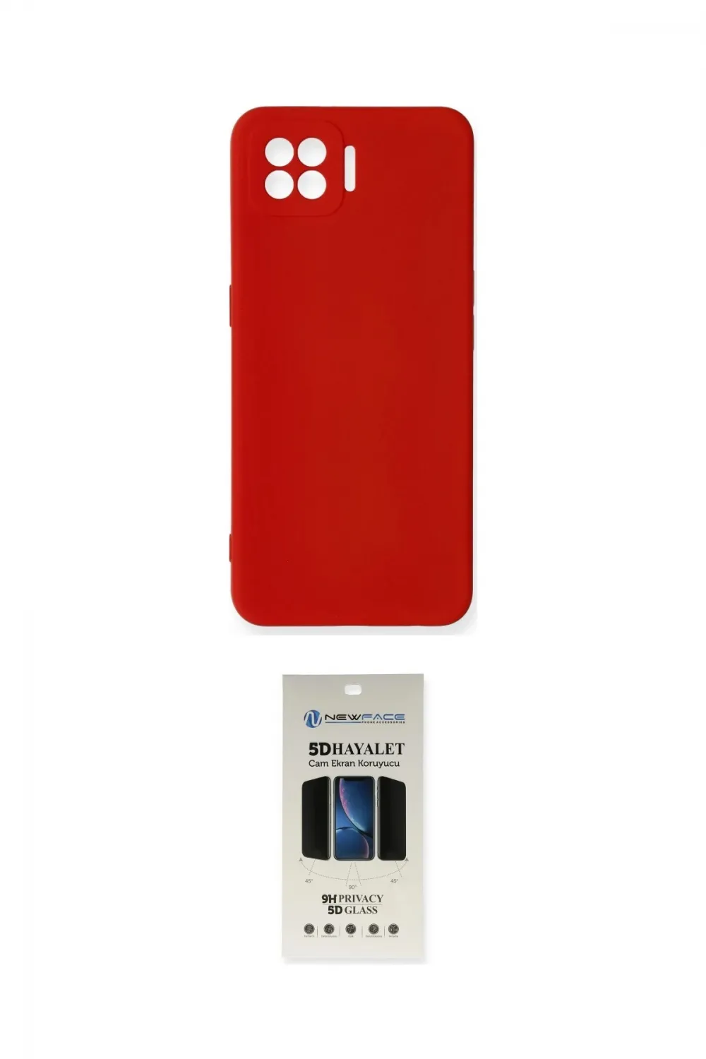 ieg™ Oppo A73 Kılıf Ahenk Serisi - Siyah 5D Hayalet Cam Ekran Koruyucu