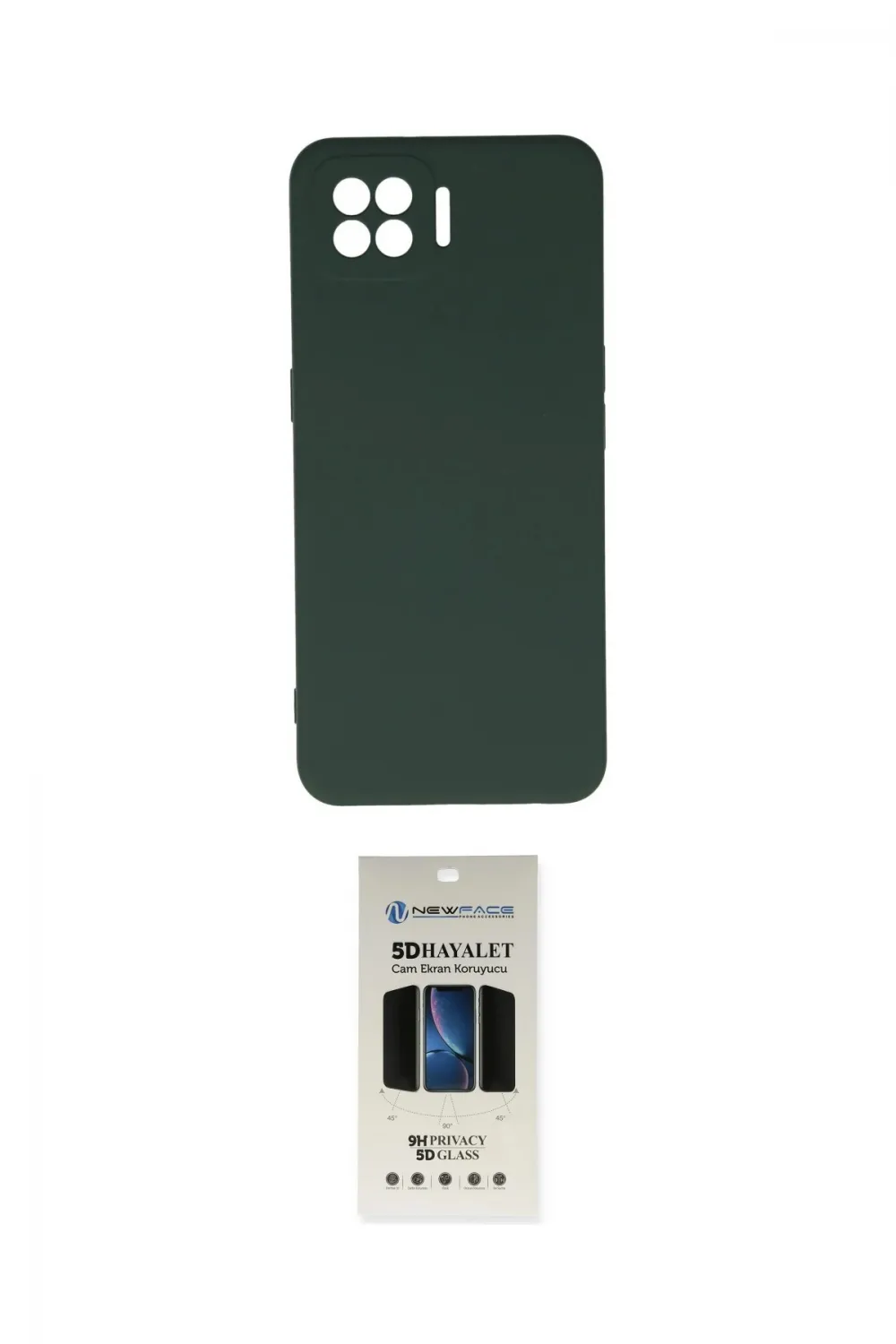 ieg™ Oppo A73 Kılıf Ahenk Serisi - Siyah 5D Hayalet Cam Ekran Koruyucu