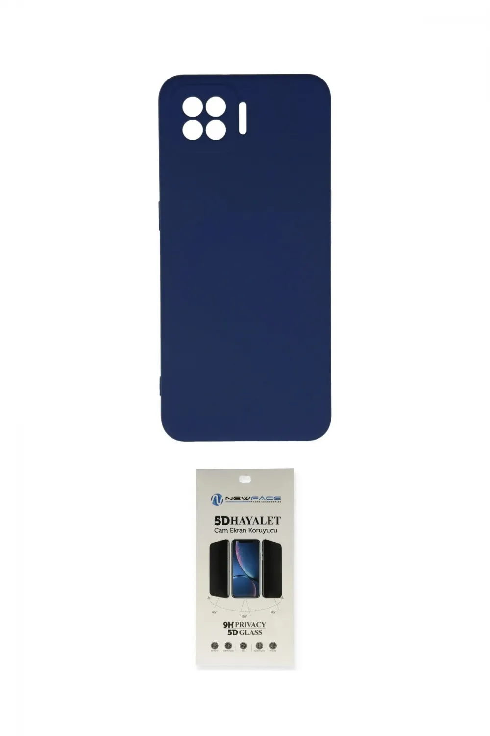 ieg™ Oppo A73 Kılıf Ahenk Serisi - Siyah 5D Hayalet Cam Ekran Koruyucu