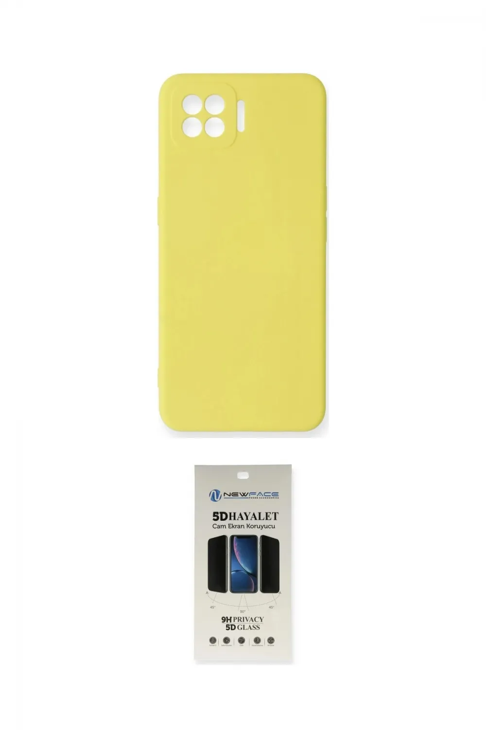 ieg™ Oppo A73 Kılıf Ahenk Serisi - Siyah 5D Hayalet Cam Ekran Koruyucu