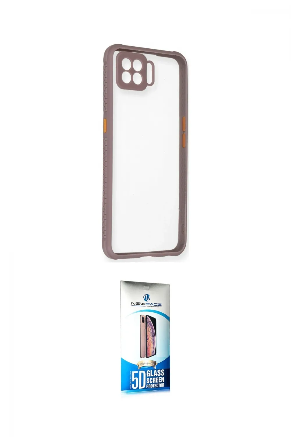 ieg™ Oppo A73 Kılıf Nova Asil Özel Seri - Siyah 5D Eko Cam Ekran Koruyucu
