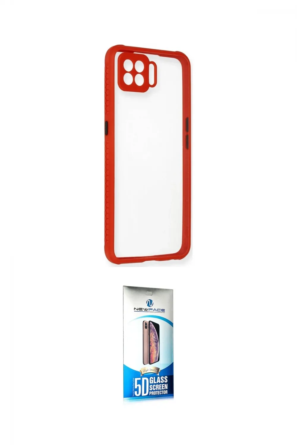 ieg™ Oppo A73 Kılıf Nova Asil Özel Seri - Siyah 5D Eko Cam Ekran Koruyucu