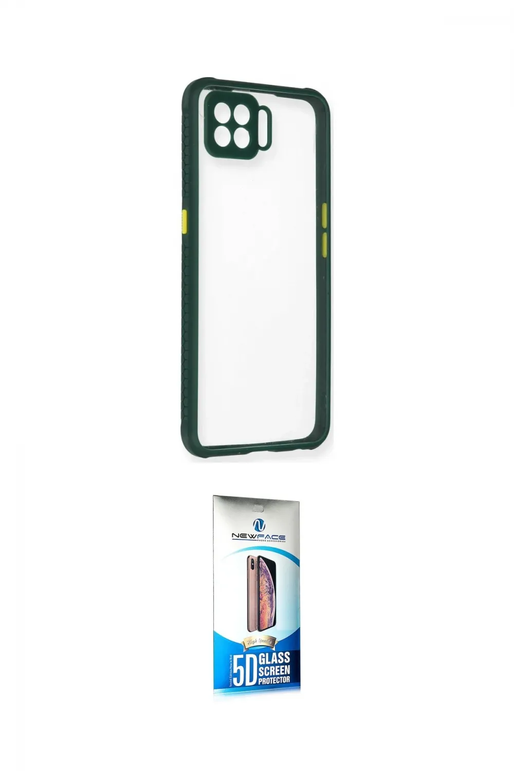 ieg™ Oppo A73 Kılıf Nova Asil Özel Seri - Siyah 5D Eko Cam Ekran Koruyucu