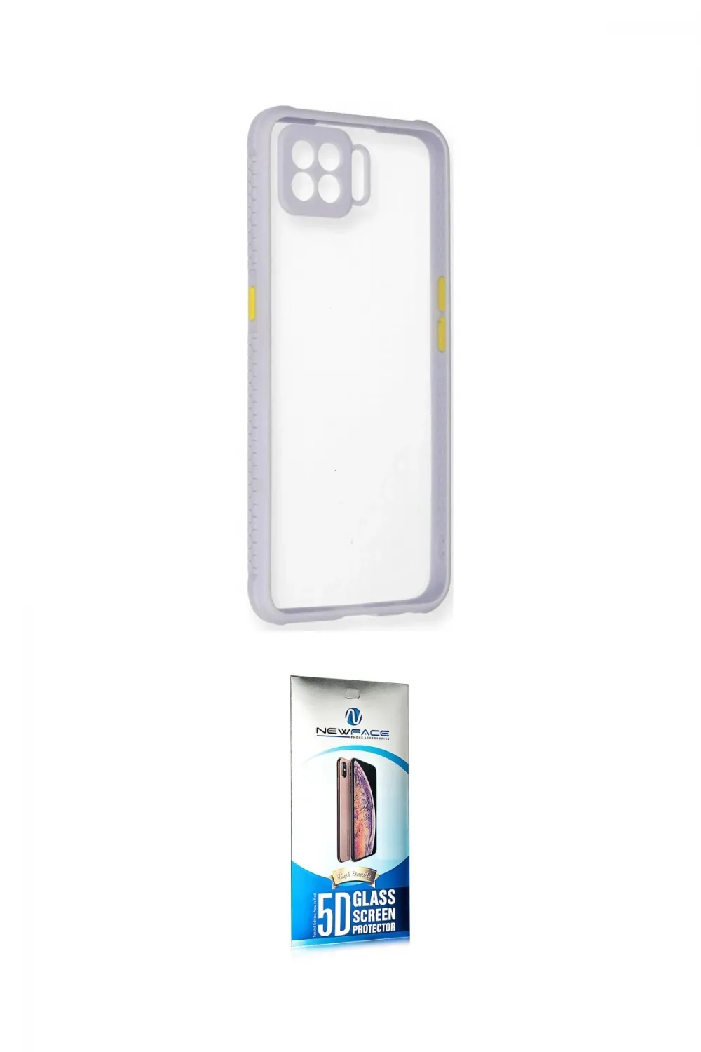ieg™ Oppo A73 Kılıf Nova Asil Özel Seri - Siyah 5D Eko Cam Ekran Koruyucu